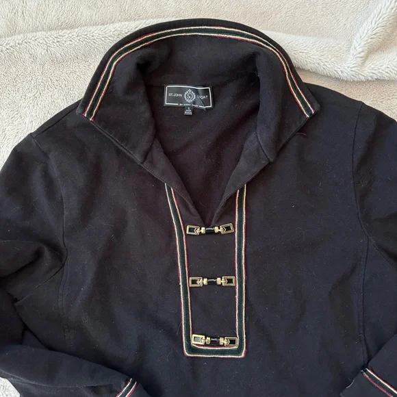 St John Sport Embellished Tunic Sweater Top - Picture 2 of 7